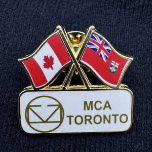 Vtg MTC Toronto Mechanical Contractors Association Canada Manitoba PinBack